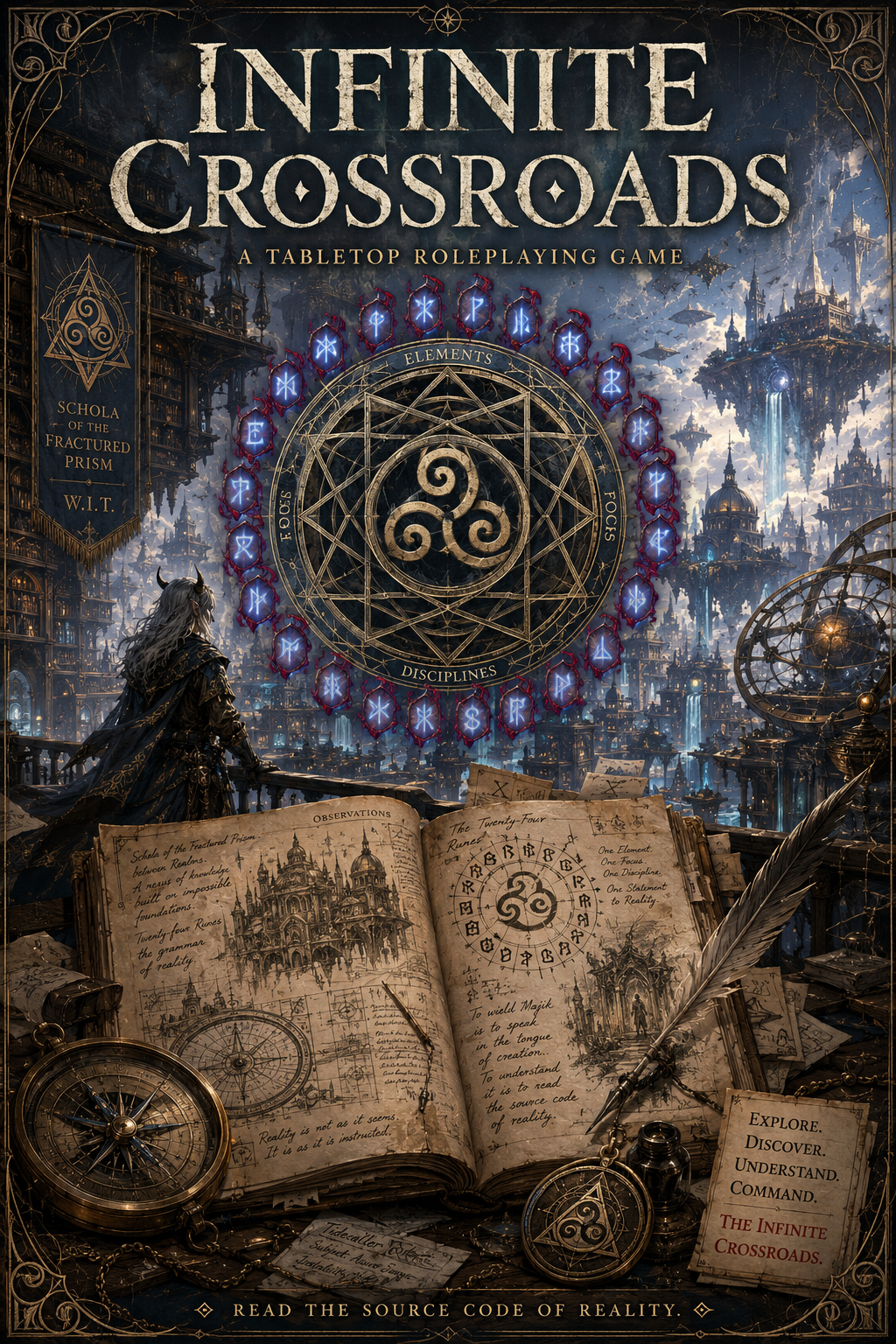 Cover of The Infinite Crossroads: A TTRPG